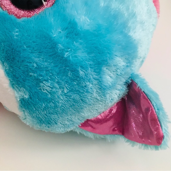 TY Beanie Boos Fiona Large Pink Blue Cat Plush 18” Retired - Picture 5 of 8